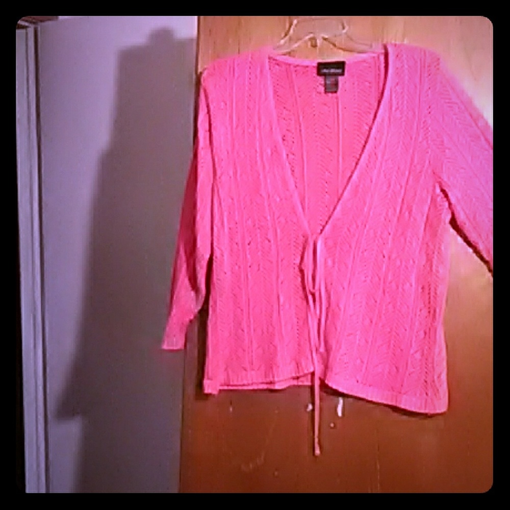 Coral Lane Bryant tie front sweater